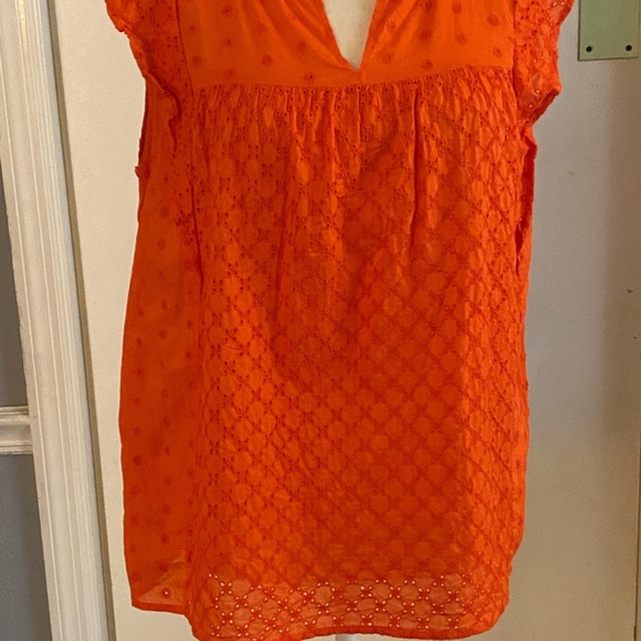 Loft Eyelet Ruffle Sleeve Top - Picture 11 of 11